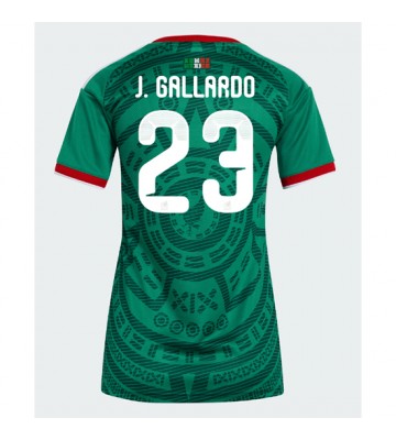 Mexiko Jesus Gallardo #23 Hemmatröja Dam VM 2026 Kortärmad